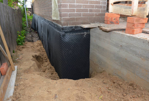 SJ Waterproofing Pros technician performing targeted Foundation Crack Repair assessment in Madison, NJ